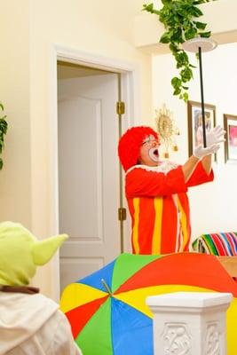Face paining, Balloon twisting, Clown, Princess party!