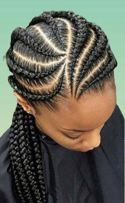 Cornrows... Ancient traditional African style of hair grooming.