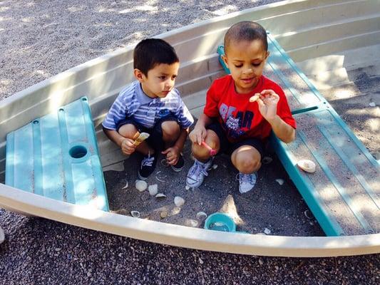 Finding dinosaur bones...