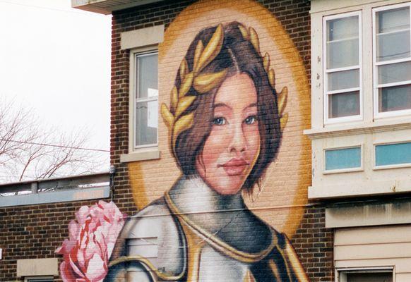 Joan of Arc Mural, Virtue and Valor Shop
South Milwaukee