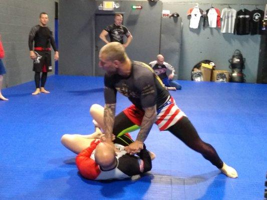 Head instructor demonstrating a technique