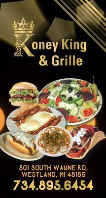 Bacon Cheese Burger, Famous Greek Salad,Breakfast Special #2, Gyro, Coney Island, Chicken Stir-Fry