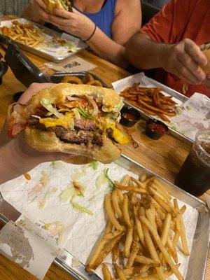 Double Tasty Burger Combo with Regular Fries