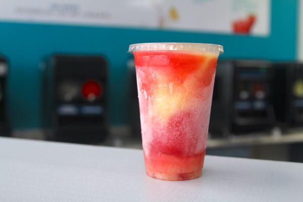 Strawberry + Pina Colada... This is a must try.