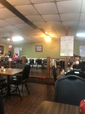 One of two dining areas. Great country cooking! A hidden gem in Westmoreland!