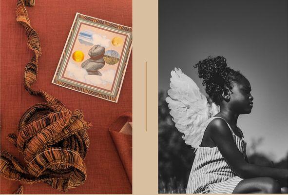 Left: Art by Carla Sue Lyles; Right: Art by Jakayla Monay