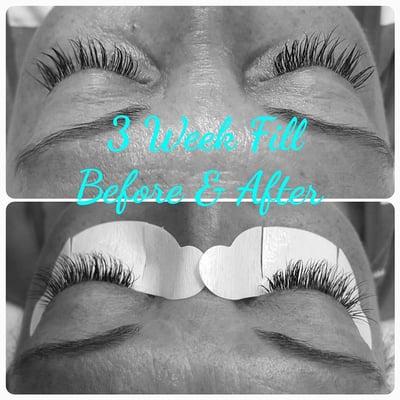 3 week lash fill