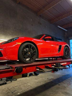 Alignment and tire rotation