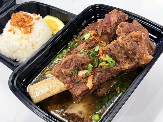 Beef Rib Soup $20.90 includes 3 Beef Ribs, Beef Broth & Rice