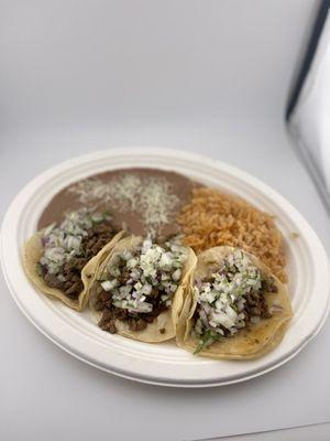 3 Street Tacos Combo
