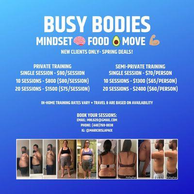 Spring Training Specials!