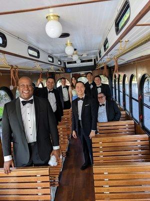 Outfitted my groomsmen in tuxes from The Black Tux. We look good!