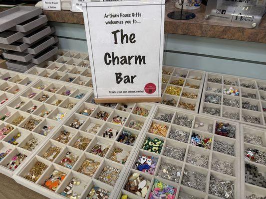 Come in and create your unique charm bracelet, necklace, keychain and more!