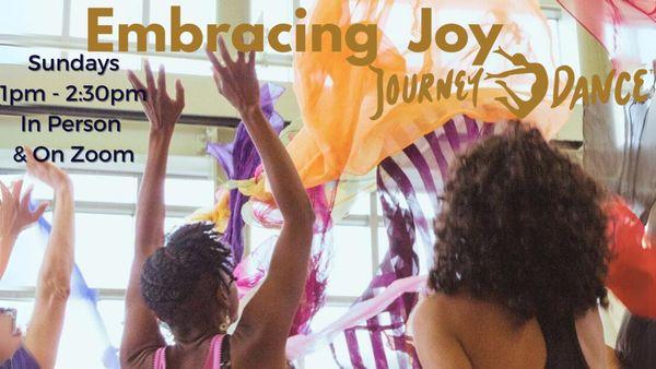 Get energized and embrace JOY
https://www.movement-insights.com/event-details/embrace-joy-journeydance-2023-10-22-13-00