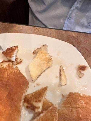 Uncooked pancakes