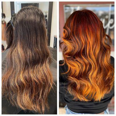 Left is before. Right is after. Gorgeous!