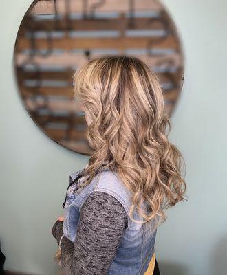 Balayage side view