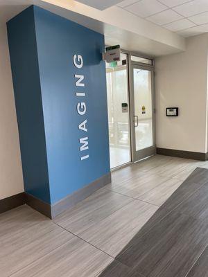Entrance to the imaging center.