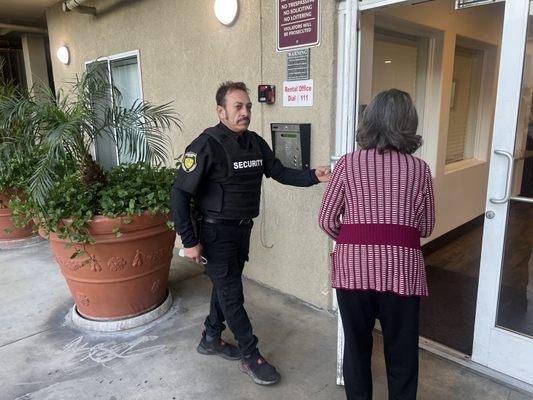 unarmed security guard