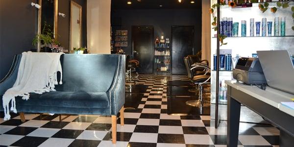 Inside our cozy salon!