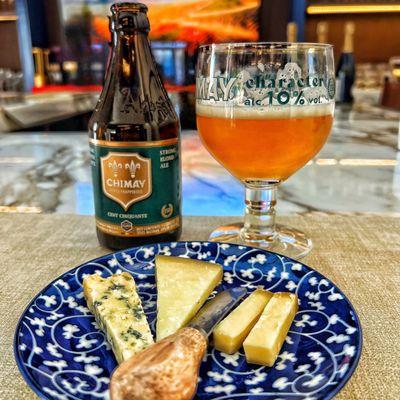 Chimay Cent Cinquante or 150 is a 10% ABV golden ale brewed for the anniversary of the Abbey Notre Dame de Scourmont in Chimay, Belgium.