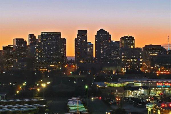Nighttime at CityScape Bellevue.