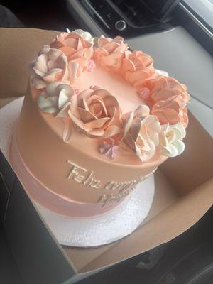 There were no butterflies or any of the details we had discussed - and the smudge was clearly made from the spatula