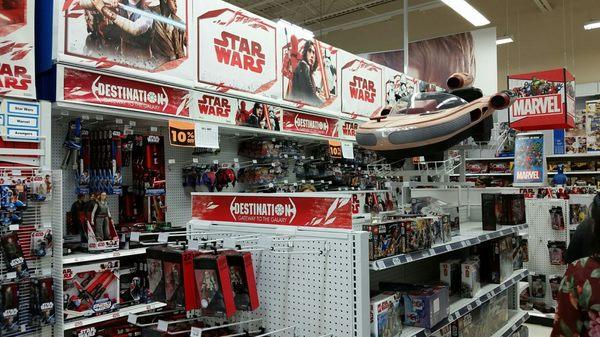 10% off of Star Wars and Marvel toys.