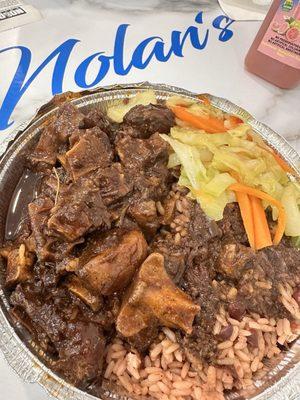 Oxtail with Rice and Peas