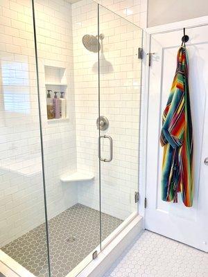 Accent Shower Door and Mirror