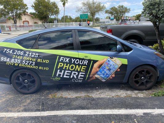 bring your phone we delivery back within 5 miles