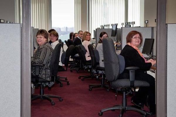 Transcriptionists at work!