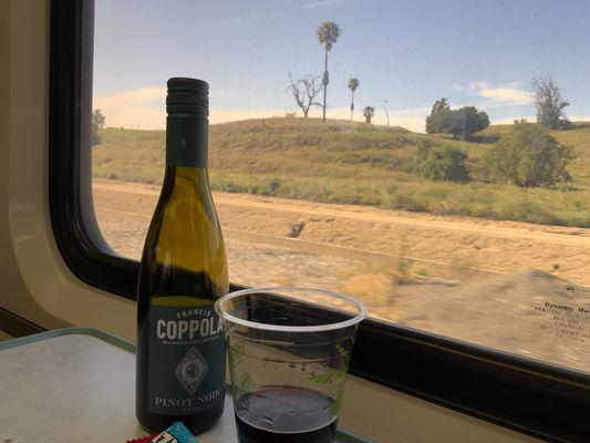 What I drank on the train