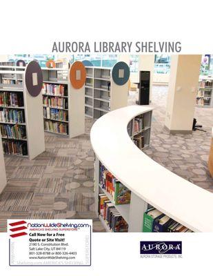 Library Shelving Salt Lake City, UT http://www.nationwideshelving.com/aurora-library-shelving-pdf.php