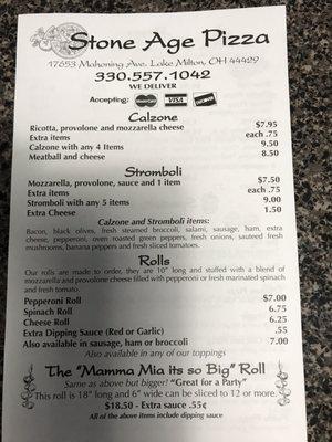 Stone Age Pizza - Lake Milton