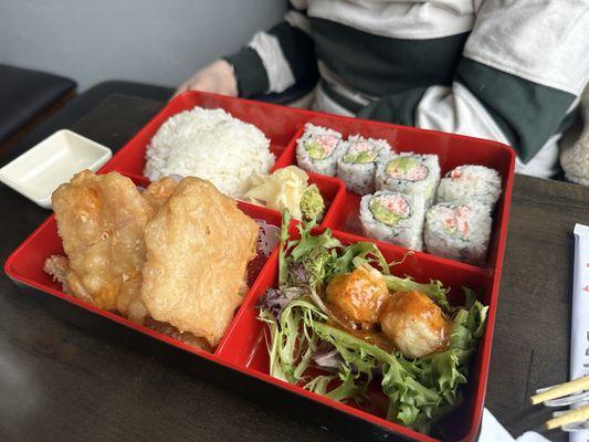 Shrimp Tempura lunch box.