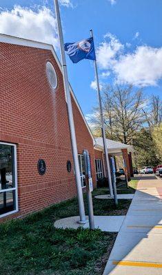 flag poles // DMV Caton Hill * Woodbridge, VA