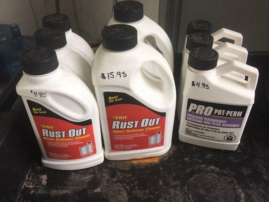 Chemicals to help with Water issues.