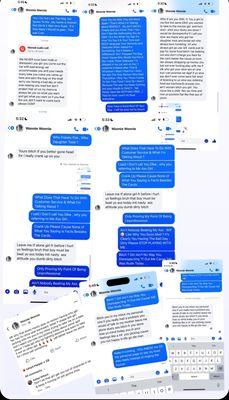 These Are The Messages & Post That Was Sent & Made . I Am In The BLUE .