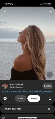 This was the reference photo to show that she wanted