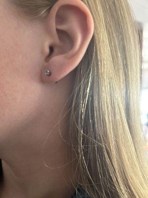 Perfect!!! First ever round of ear piercings!!!!!