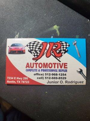 Attached to the copy of his card so so seek him out he is well worth it