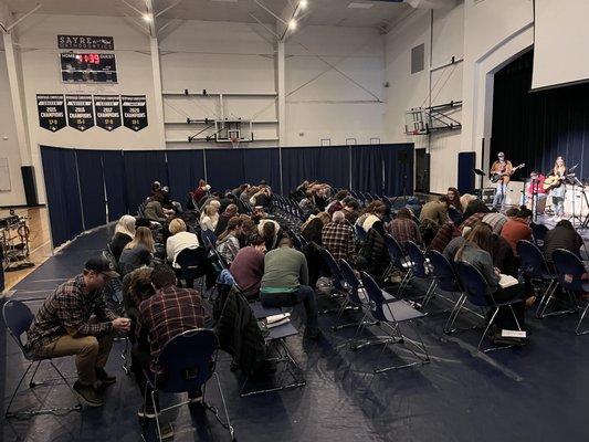 This church is awesome, they take Community seriously! I love how when the service is over, people just hang around for an extra half hour!