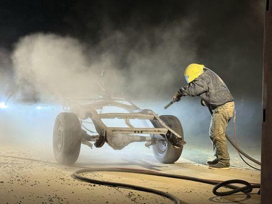 Sandblasting