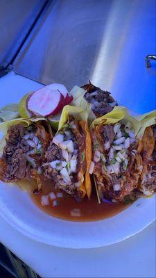 Dorados con queso (hard shield tacos with cheese)
