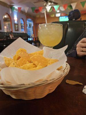 Chips and a margarita!