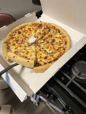 Deep dish BBQ pizza!