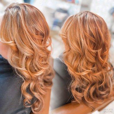 Highlight and lowlight to achieve this gorgeous copper