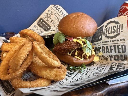 Peruvian Fried Chicken Sandwich