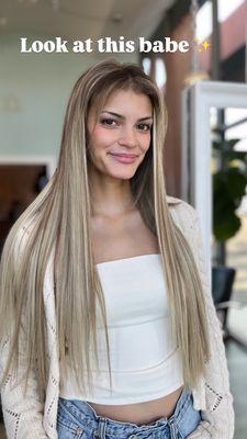 Extensions and color by Tiffany